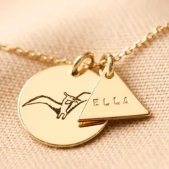 Personalised Dinosaur Disc Necklace -Jellycat Christmas Store 0v8a9907copy 900x900 1