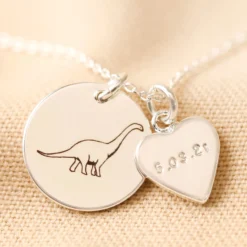 Personalised Dinosaur Disc Necklace -Jellycat Christmas Store 0v8a9956copy 900x900 1