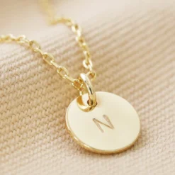 Personalised Disc Charm Initial Necklace 20 Personalised Disc Charm Initial Necklace -Jellycat Christmas Store 4x3a3786 copy 900x900 1