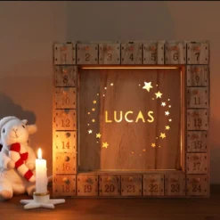 Personalised Fill Your Own Wooden Stars Advent Calendar Light Box -Jellycat Christmas Store 4x3a9442 copy 900x900 1
