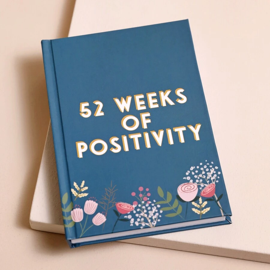 Teal Floral 52 Weeks Of Positivity Diary 3 Teal Floral 52 Weeks Of Positivity Diary