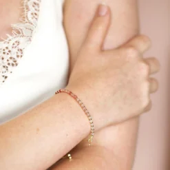 Adjustable Pink Ombre Stone Bracelet In Gold -Jellycat Christmas Store adjustable pink ombre stone bracelet gold 4x3a1112 copy 900x900 1