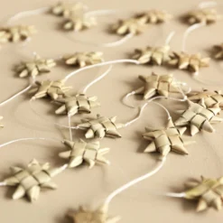Afroart Natural Stars On A String Garland