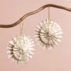 Afroart Set Of 2 White And Gold Layered Pinwheel Hanging Decorations -Jellycat Christmas Store afroart set 2 white gold layered pinwheel hanging decorations 4x3a8487 900x900 1