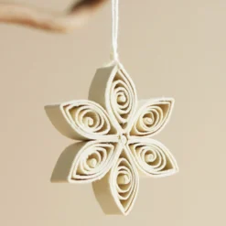 Afroart Set Of 6 Quilled Star Hanging Decorations -Jellycat Christmas Store afroart set 6 quilled star hanging decorations 0v8a8174 900x900 1