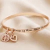 'Always My Mum' Meaningful Word Bangle In Rose Gold -Jellycat Christmas Store always my mum meaningful word bangle rose gold 4x3a3216 900x900 1
