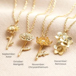 Birth Flower Pendant Necklace In Gold 17 Birth Flower Pendant Necklace In Gold -Jellycat Christmas Store birth flower pendant necklace in gold sep dec o21a9346 900x900 1