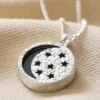 Celestial Semi-Precious Stone Pendant Necklace In Silver -Jellycat Christmas Store celestial semi precious stone pendant necklace silver 4x3a0024 900x900 1