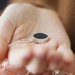 Celestial Semi-Precious Stone Pendant Necklace In Silver -Jellycat Christmas Store celestial semi precious stone pendant necklace silver 4x3a1298 900x900 1