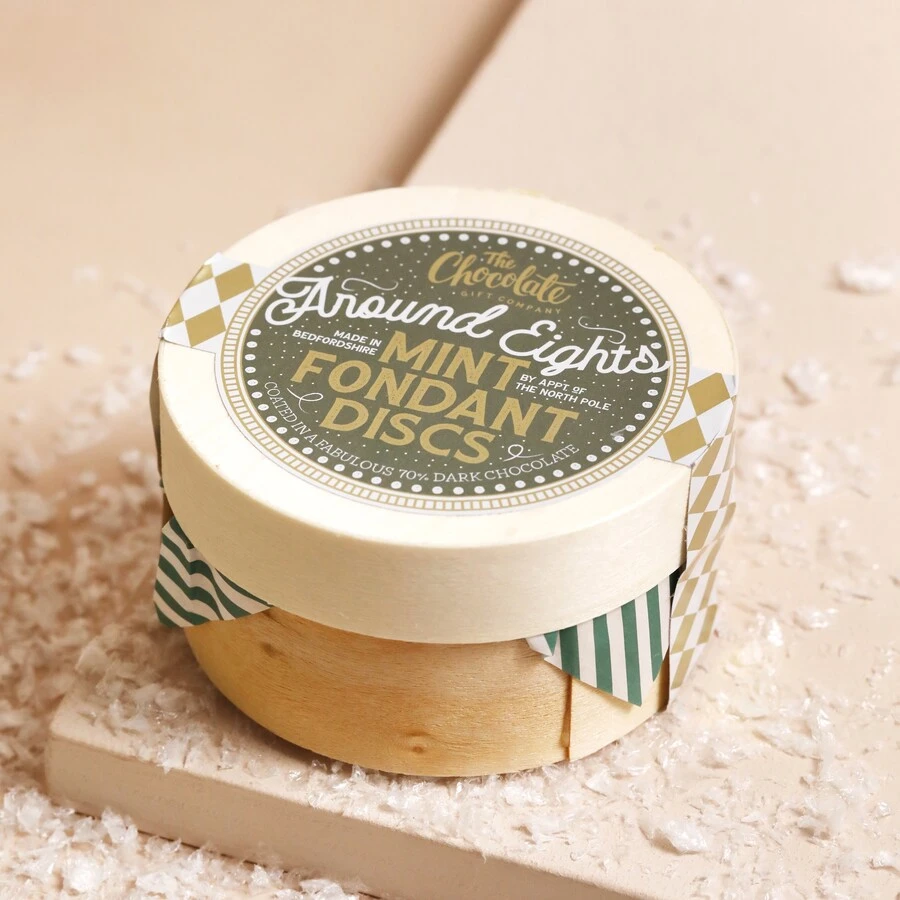 The Chocolate Gift Company Dark Chocolate Mint Fondant Disc Box 3 The Chocolate Gift Company Dark Chocolate Mint Fondant Disc Box