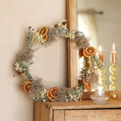 Gingerbread Christmas Dried Flower Wreath Making Kit