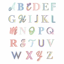 Personalised Initials Small Drawstring Christmas Sack -Jellycat Christmas Store circus font vinyl 900x900 1