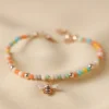 Colourful Beaded Bee Bracelet In Rose Gold -Jellycat Christmas Store colourful beaded bee bracelet rose gold 0v8a3483 1 900x900 1