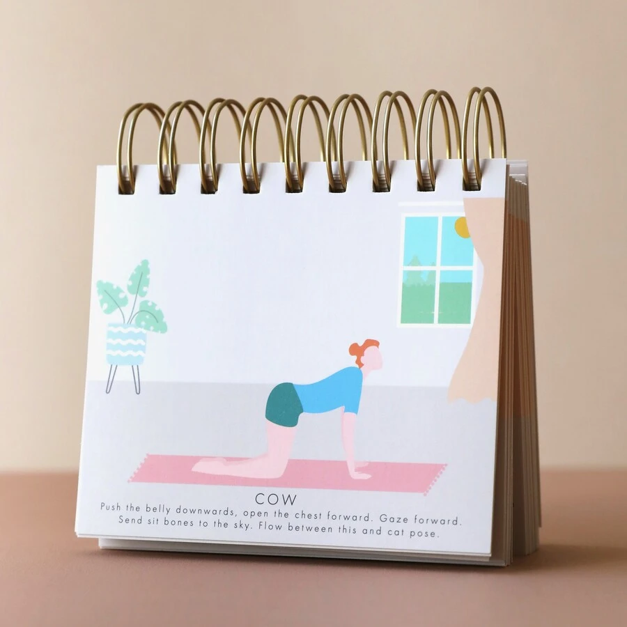 Daily Yoga Poses Desktop Flip Chart 5 Daily Yoga Poses Desktop Flip Chart - Image 3