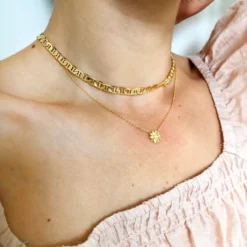 Daisy Charm Necklace In Gold -Jellycat Christmas Store daisy charm necklace in gold image00041 900x900 1