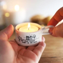 East Of India Good Friends Tea Light Holder With Handle -Jellycat Christmas Store east of india good friends tea light holder with handle 0v8a9748 900x900 1