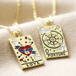 Enamel Love Tarot Card Style Necklace In Gold 14 Enamel Love Tarot Card Style Necklace In Gold -Jellycat Christmas Store enamel love tarot card style necklace gold 4x3a6400 900x900 1