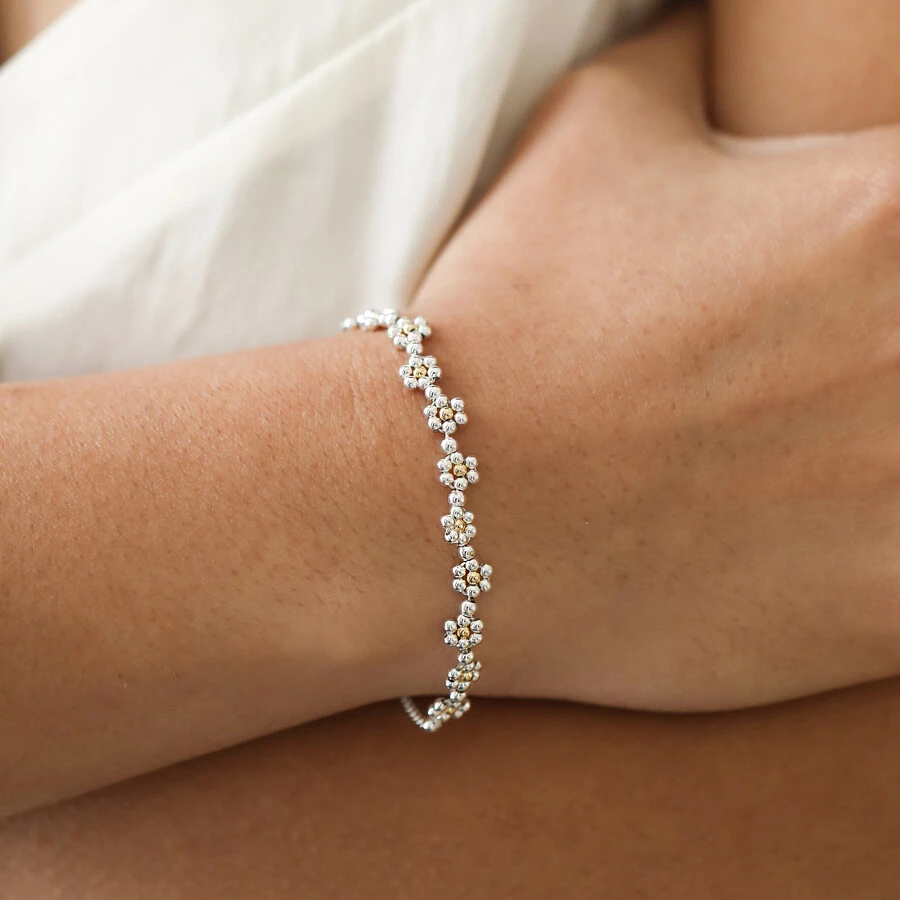 Estella Bartlett Daisy Chain Amelia Bracelet In Silver 4 Estella Bartlett Daisy Chain Amelia Bracelet In Silver - Image 2
