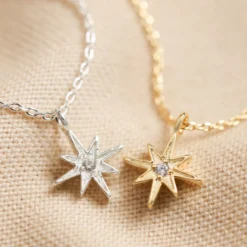 Estella Bartlett North Star Pendant Necklace In Silver -Jellycat Christmas Store estella bartlett north star necklace 0v8a8380 900x900 1