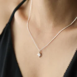 Estella Bartlett North Star Pendant Necklace In Silver -Jellycat Christmas Store estella bartlett north star pendant necklace silver 4x3a7180 900x900 1