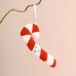 Jellycat Plush Festive Folly Candy Cane Decoration