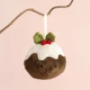 Jellycat Plush Festive Folly Christmas Pudding Decoration
