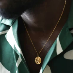 Gold Stainless Steel Coin Pendant Necklace -Jellycat Christmas Store gold stainless steel coin pendant necklace 4x3a4899 900x900 1