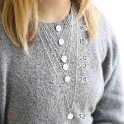 Personalised Sterling Silver Double Disc Charm Necklace 21 Personalised Sterling Silver Double Disc Charm Necklace -Jellycat Christmas Store handmade necklace chain lengths 4x3a9149 900x900 2