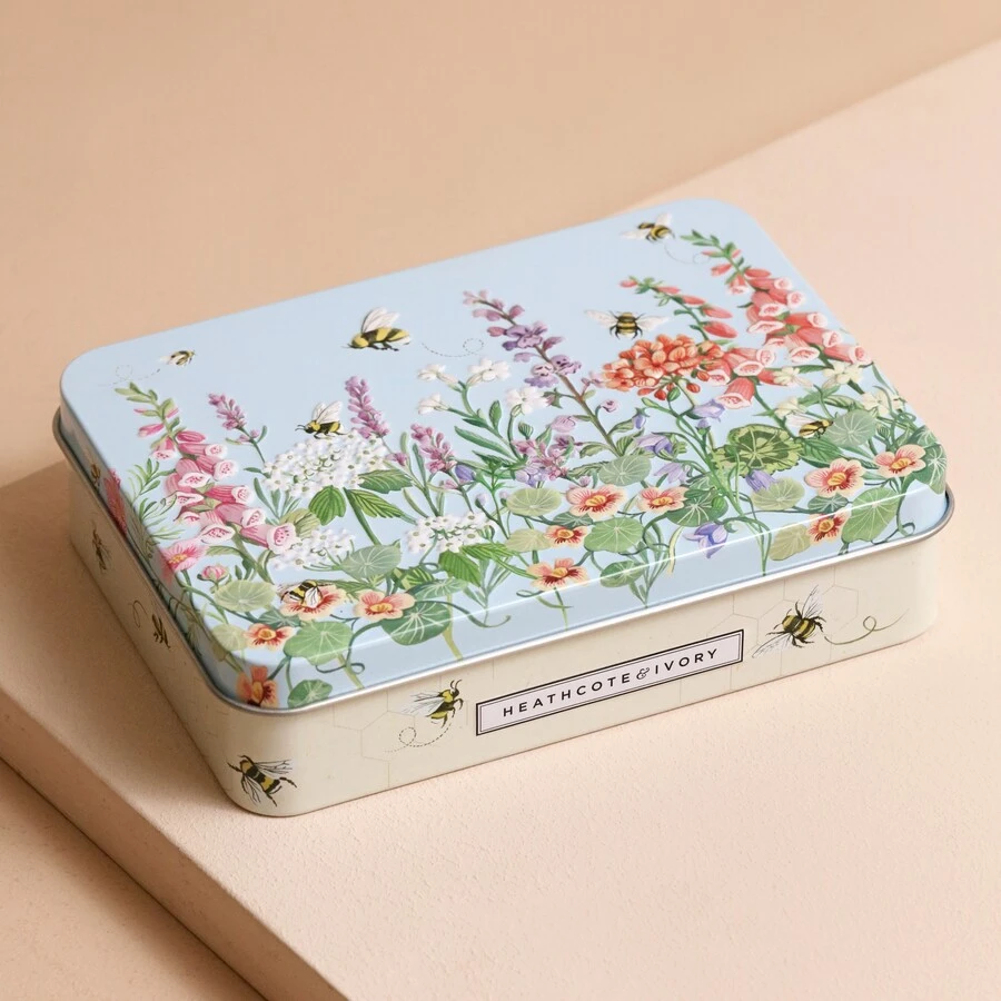 Heathcote & Ivory Busy Bees Vegan Hand And Lip Tin 5 Heathcote & Ivory Busy Bees Vegan Hand And Lip Tin - Image 3