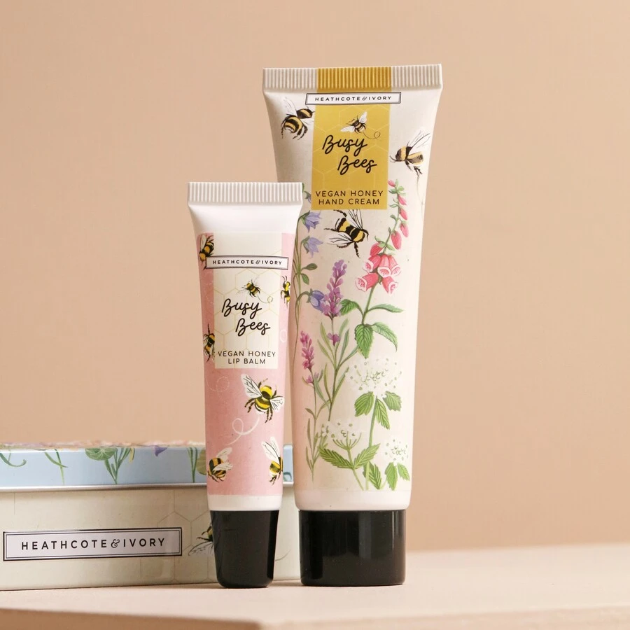 Heathcote & Ivory Busy Bees Vegan Hand And Lip Tin 6 Heathcote & Ivory Busy Bees Vegan Hand And Lip Tin - Image 4