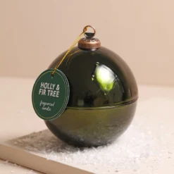 Holly And Fir Tree Glass Bauble Candle 6 Holly And Fir Tree Glass Bauble Candle -Jellycat Christmas Store holly fir tree glass bauble candle 4x3a0368 900x900 1