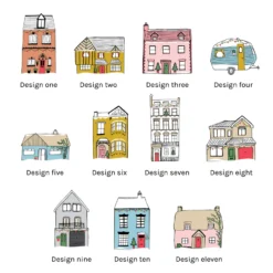 Personalised Festive House Glass Dome Bauble -Jellycat Christmas Store house collage for personalised festive house glass dome bauble 900x900 1