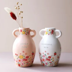 Ceramic Wonderful Mum Floral Vase, H15.5cm 11 Ceramic Wonderful Mum Floral Vase, H15.5cm -Jellycat Christmas Store large ceramic wonderful mum lovely nana floral vase 4x3a1675 900x900 1