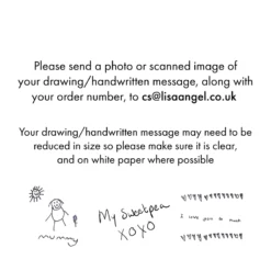 Personalised Wooden 'Your Handwriting' Hanging Decoration -Jellycat Christmas Store lisa angel handwritten message 900x900 1