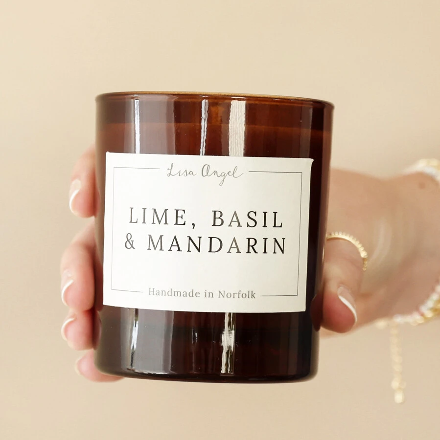 Lisa Angel Lime, Basil & Mandarin Scented Soy Candle 4 Lisa Angel Lime, Basil & Mandarin Scented Soy Candle - Image 2