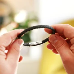 Men's Personalised Antiqued Woven Leather Bracelet 16 Men's Personalised Antiqued Woven Leather Bracelet -Jellycat Christmas Store mens personalised antiqued woven leather bracelet 0v8a5171 900x900 1