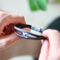 Men's Personalised Brown Leather Stainless Steel Infinity Bracelet -Jellycat Christmas Store mens personalised brown leather stainless steel infinity bracelet 0v8a8762 900x900 1