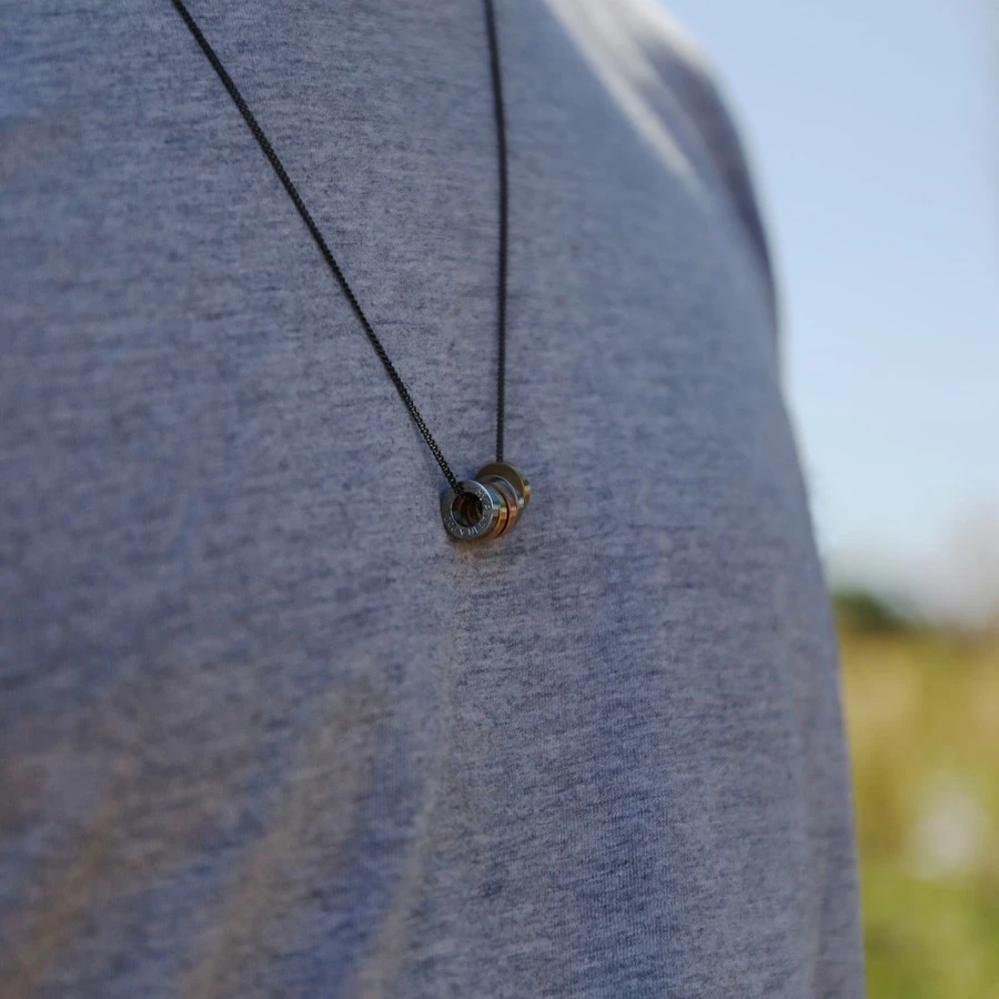 Men's Personalised Mixed Metal 'Family' Bead Necklace 11 Men's Personalised Mixed Metal 'Family' Bead Necklace - Image 9