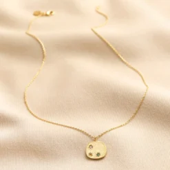 Multicoloured Crystal Daisy Disc Pendant Necklace In Gold -Jellycat Christmas Store multicoloured crystal daisy disc pendant necklace gold 4x3a9234 2 900x900 1