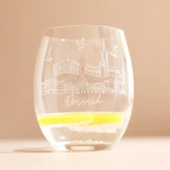Norwich Engraved Gin Tumbler