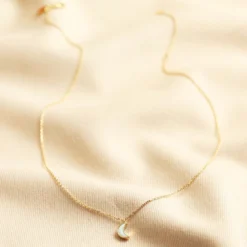 Opal Moon Charm Necklace In Gold -Jellycat Christmas Store opal moon charm necklace gold o21a0615 900x900 1