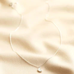 Opal Moon Charm Necklace In Silver -Jellycat Christmas Store opal moon charm necklace silver o21a0617 900x900 1