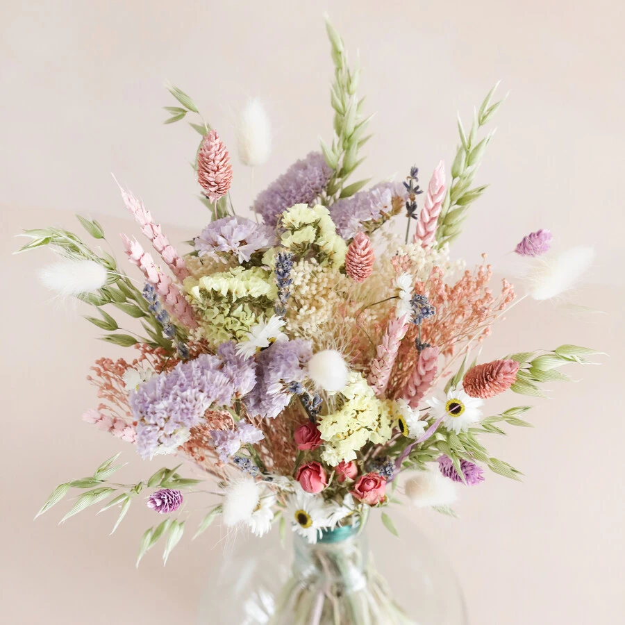 Pastel Market Style Dried Flower Bouquet 5 Pastel Market Style Dried Flower Bouquet - Image 3