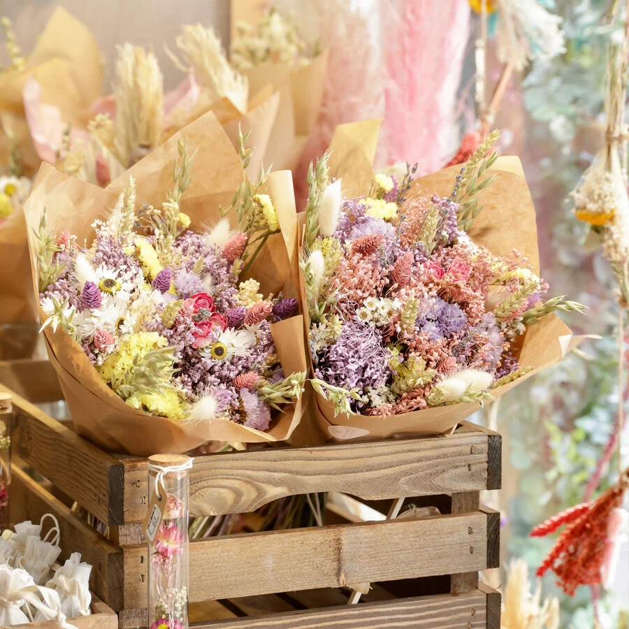 Pastel Market Style Dried Flower Bouquet 7 Pastel Market Style Dried Flower Bouquet - Image 5