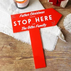 Personalised Acrylic Father Christmas Please Stop Here Sign 11 Personalised Acrylic Father Christmas Please Stop Here Sign -Jellycat Christmas Store personalised acrylic father christmas please stop here sign 0v8a8098 900x900 1