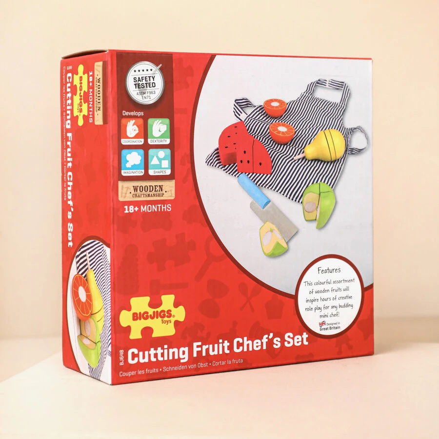 Personalised Cutting Fruit Chef Toy Set 4 Personalised Cutting Fruit Chef Toy Set - Image 2