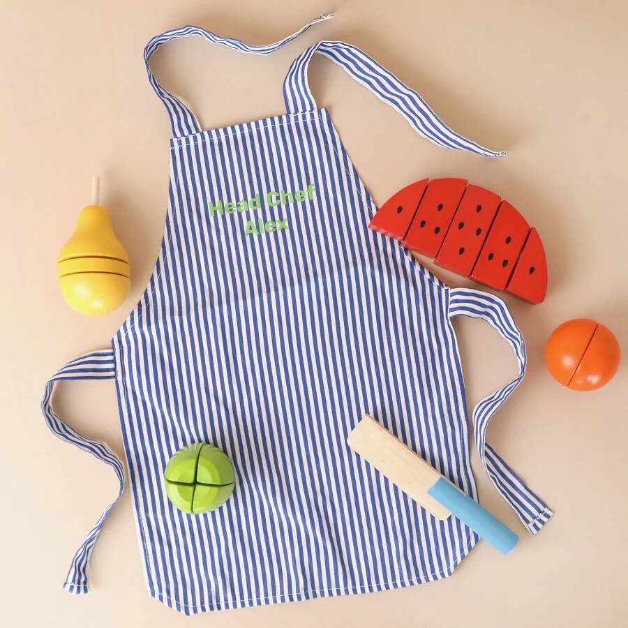Personalised Cutting Fruit Chef Toy Set 3 Personalised Cutting Fruit Chef Toy Set