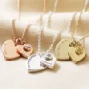 Personalised Double Heart And Birthstone Charm Necklace -Jellycat Christmas Store personalised double heart and birthstone charm necklace 4x3a9926 900x900 1