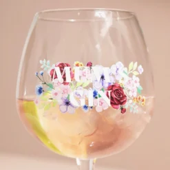 Personalised Floral Balloon Gin Glass -Jellycat Christmas Store personalised floral balloon gin glass 4x3a6152 900x900 1