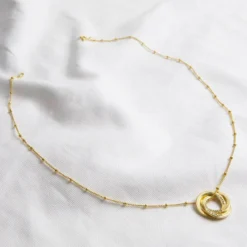 Personalised Gold Sterling Silver Russian Ring Necklace -Jellycat Christmas Store personalised gold sterling silver russian ring necklace o21a1915 900x900 1